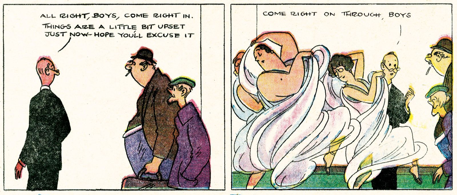 John Smythe has to lead the plumbers through Margie's interpretive dancing class